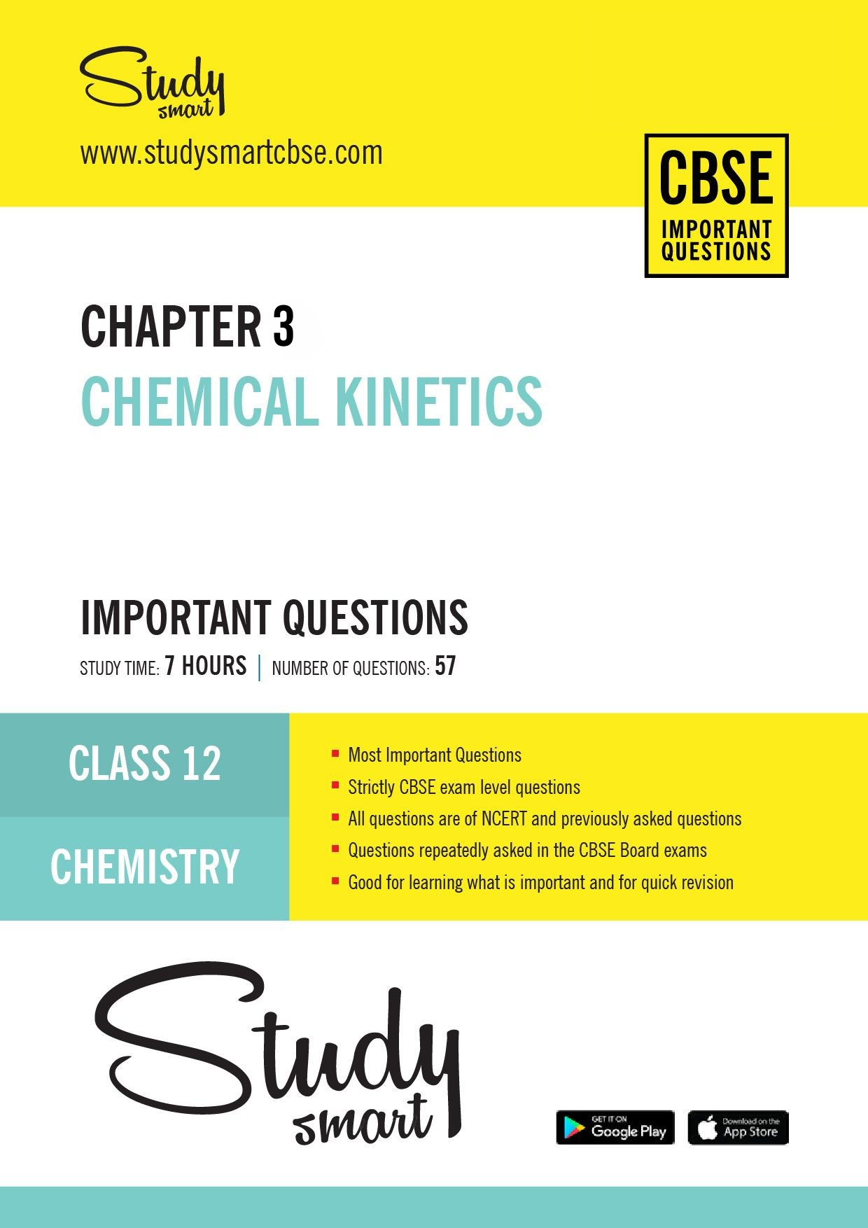 Class 12 Chemistry Chapter 03 Chemical Kinetics Most Important ...
