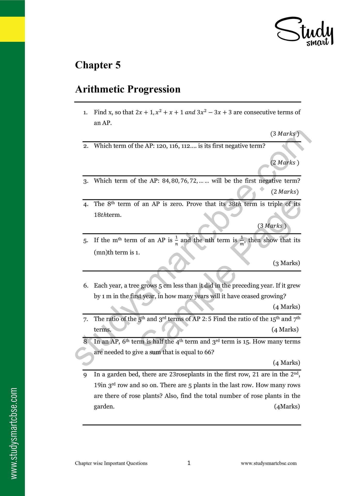 05. Arithmetic Progression