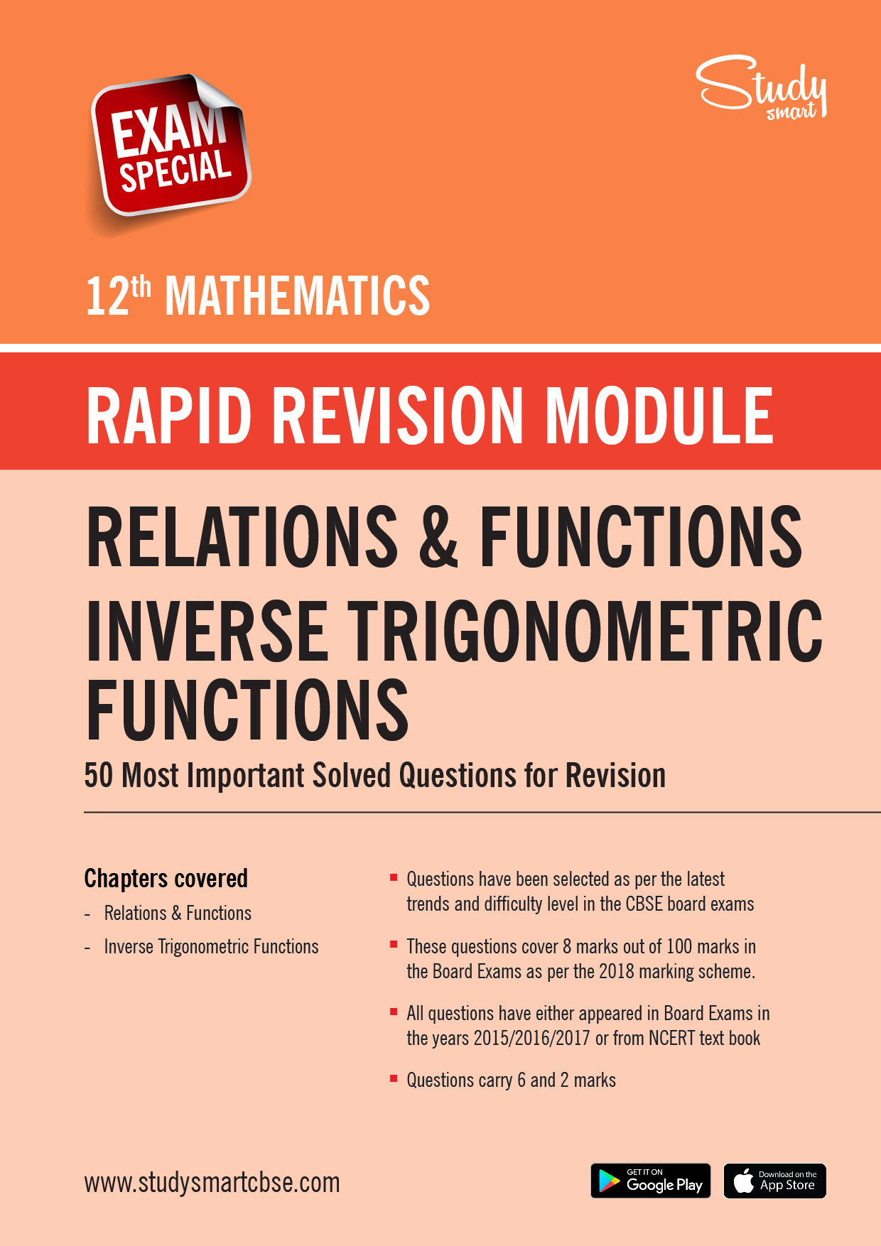 Class 12 Maths Relations and Functions - Inverse Trigonometric Functions - 50 Most Important Questions with Solutions