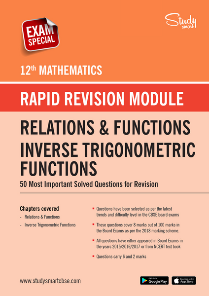 Class 12 Maths Relations and Functions - Inverse Trigonometric Functions - 50 Most Important Questions with Solutions
