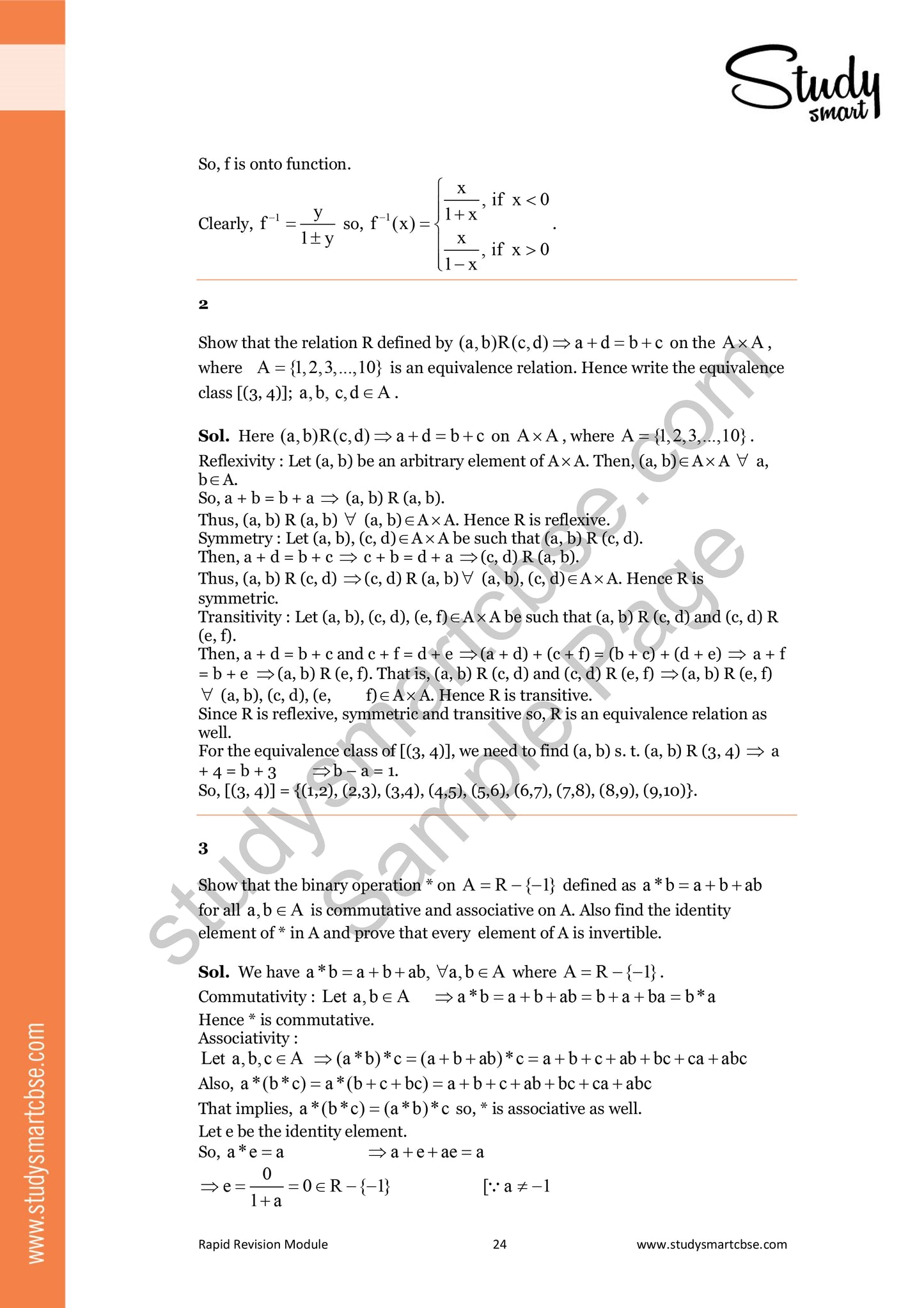 Class 12 Maths Relations and Functions - Inverse Trigonometric Functions - 50 Most Important Questions with Solutions