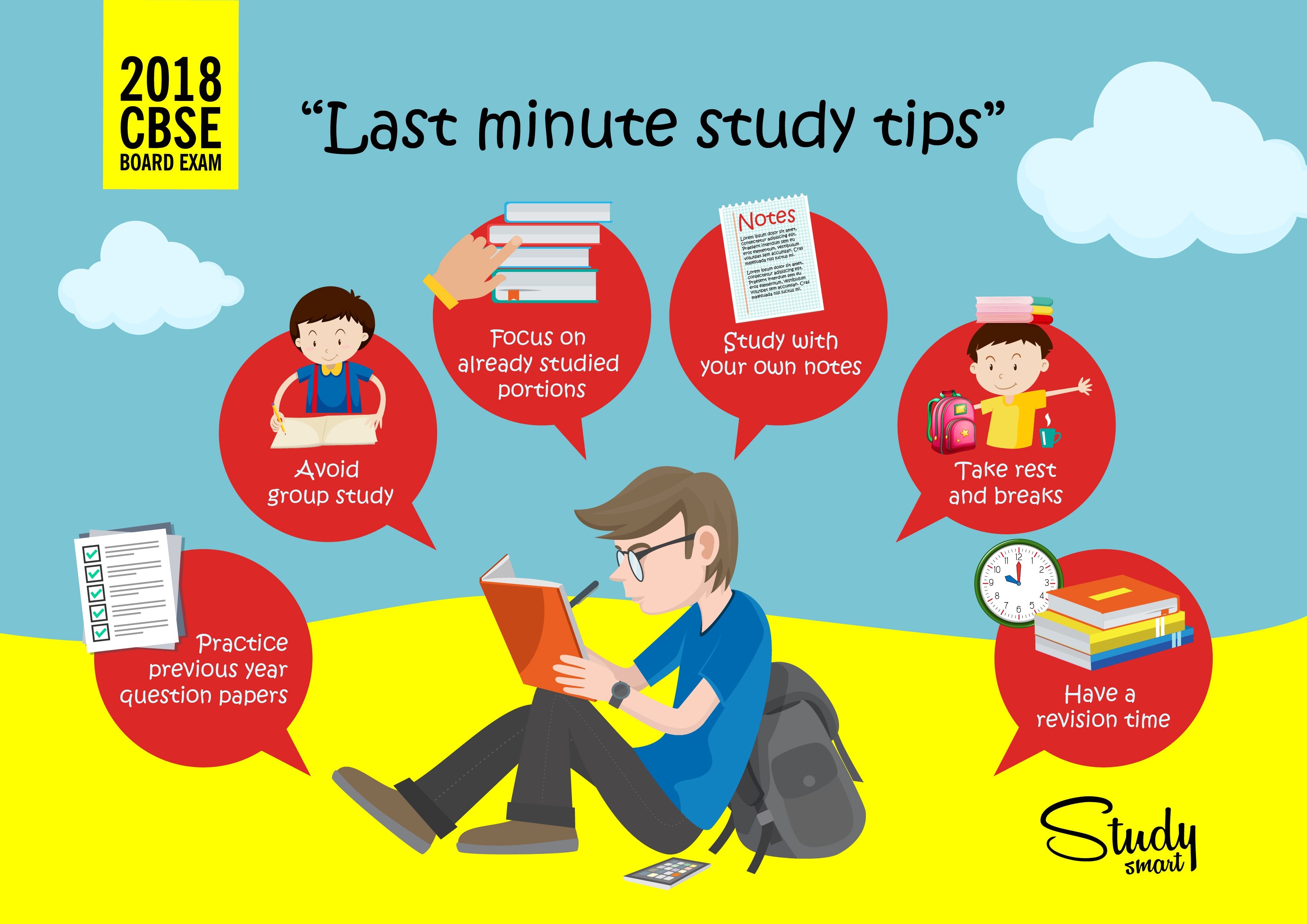 LAST MINUTE STUDY TIPS– STUDY SMART CBSE