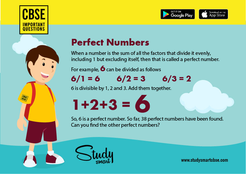 Perfect Number– STUDY SMART CBSE