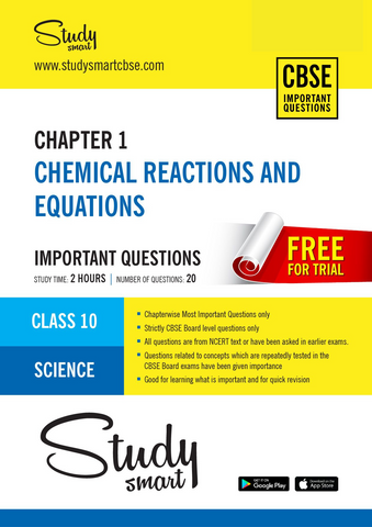 01. Chemical Reactions and Equations Important Questions - Class 10 Science Chapter 1 Most Important Questions