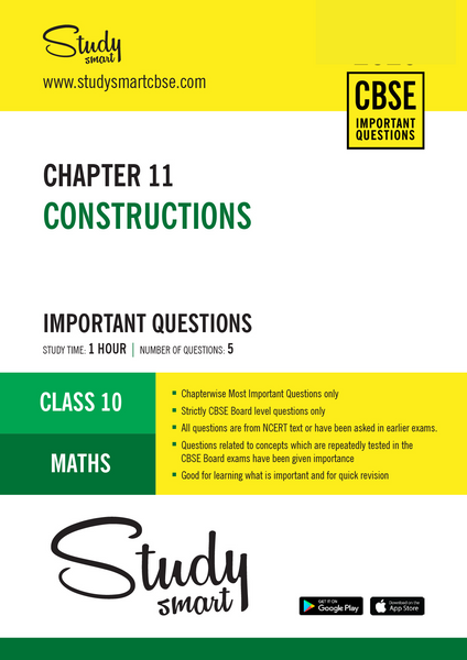 11. CONSTRUCTIONS IMPORTANT QUESTIONS - CLASS 10 MATHS CHAPTER 11 MOST IMPORTANT QUESTIONS