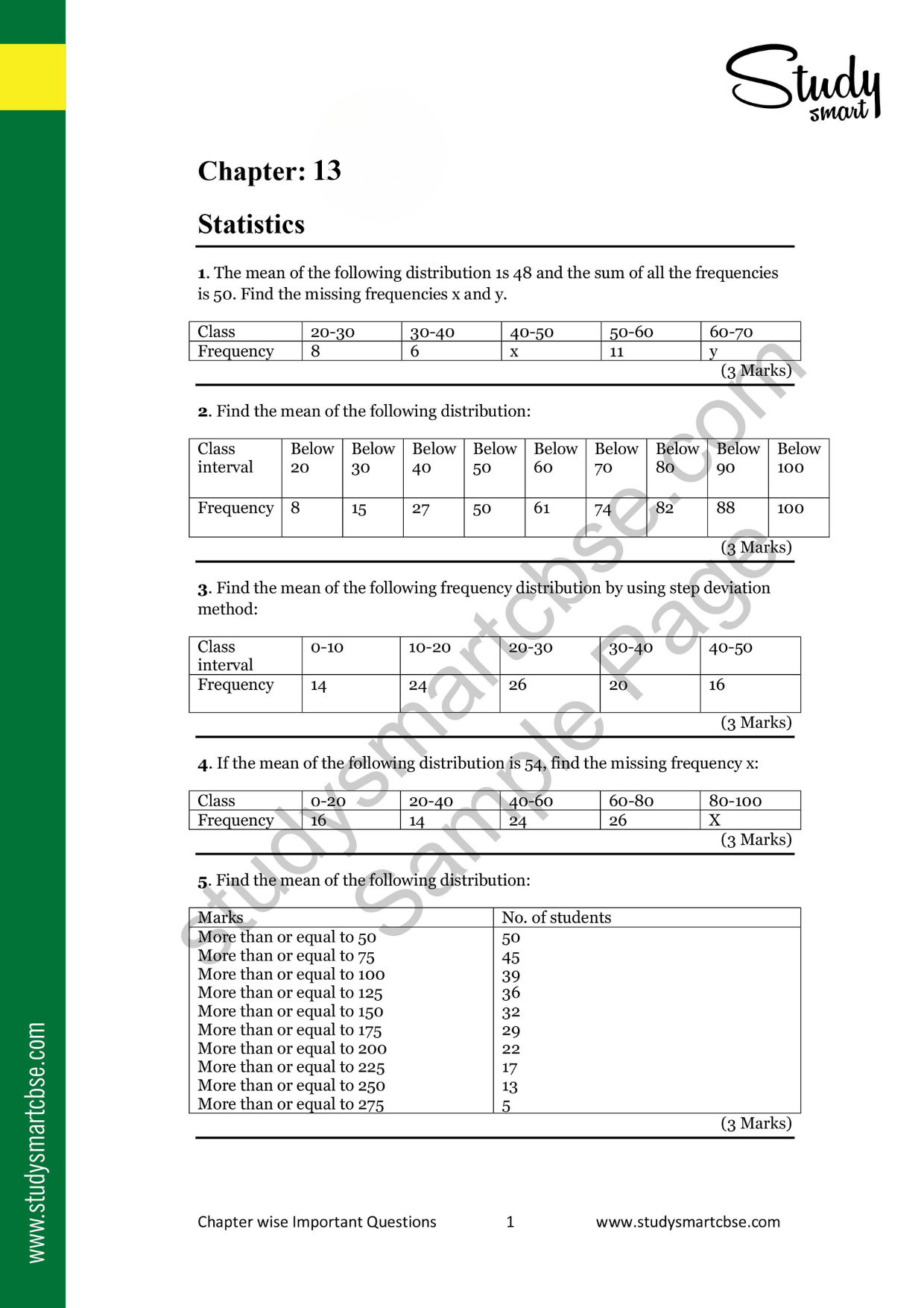 13. Statistics
