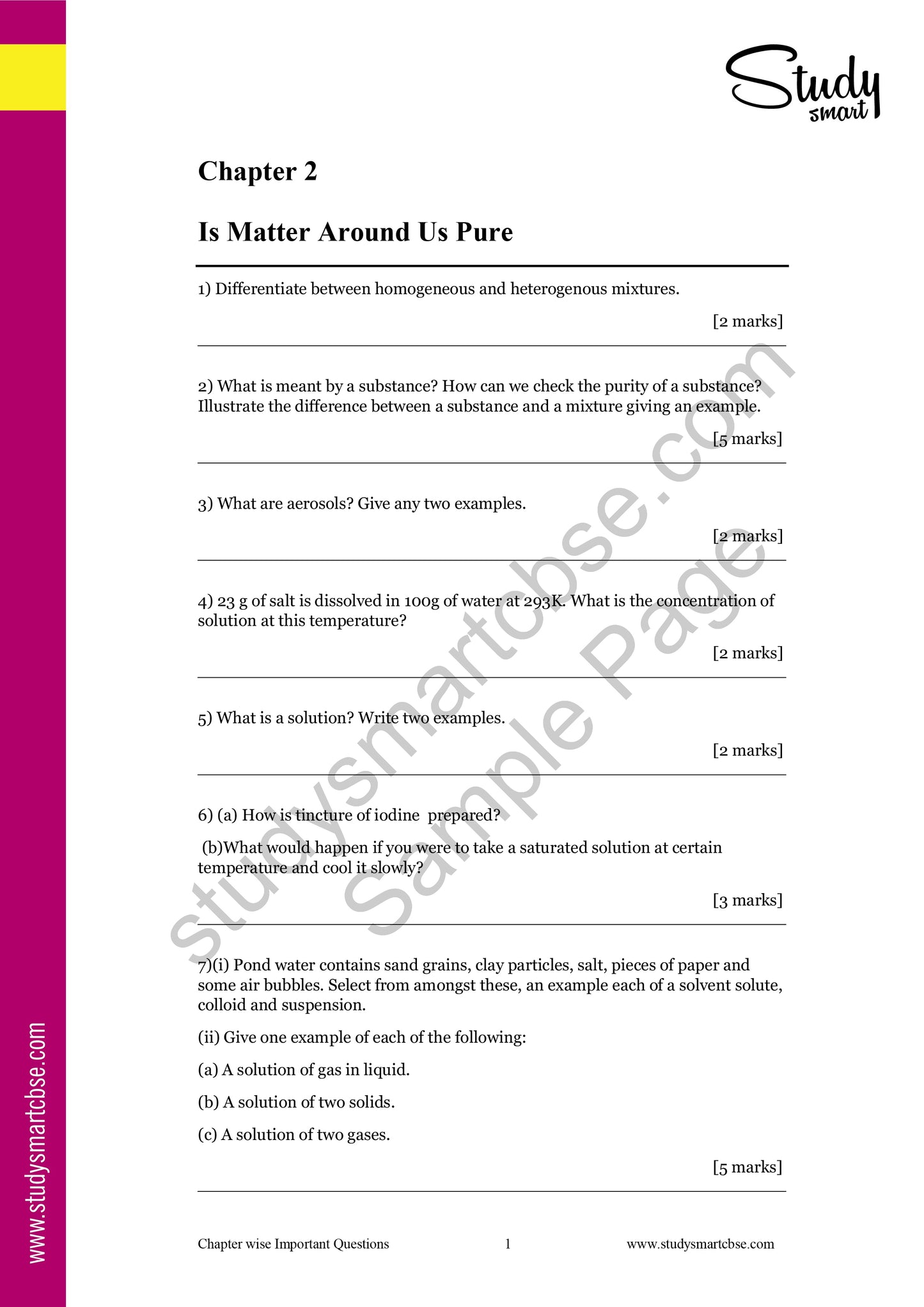 02. Is Matter Around Us Pure