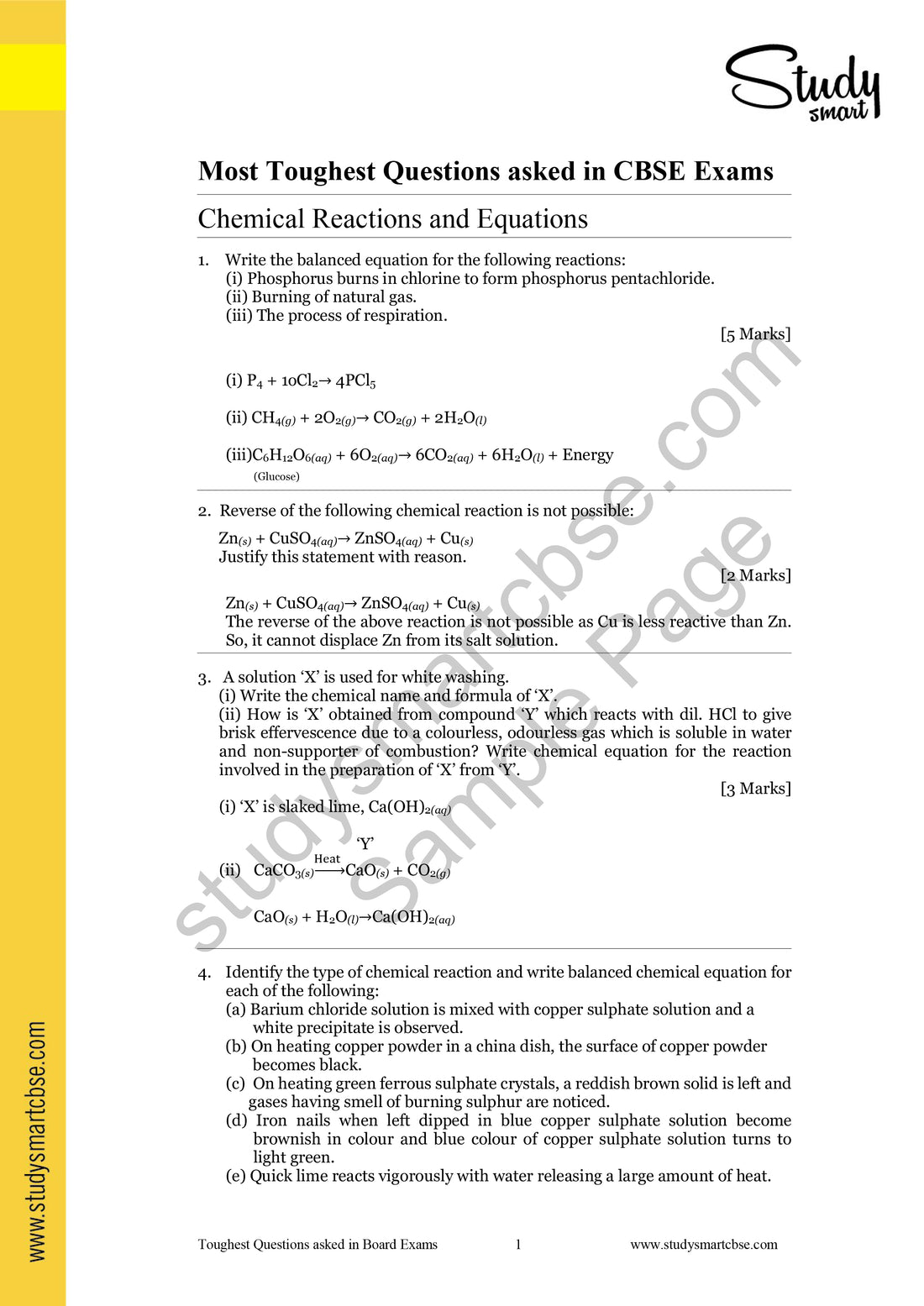 CBSE Class 10 Science Most Difficult Questions (2025 - 2026)– STUDY ...