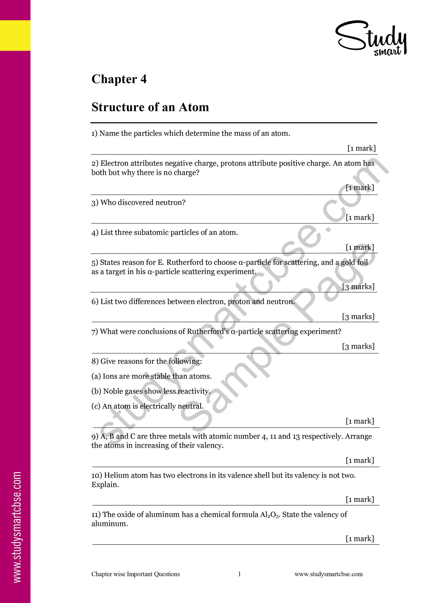 4. Structure of an Atom