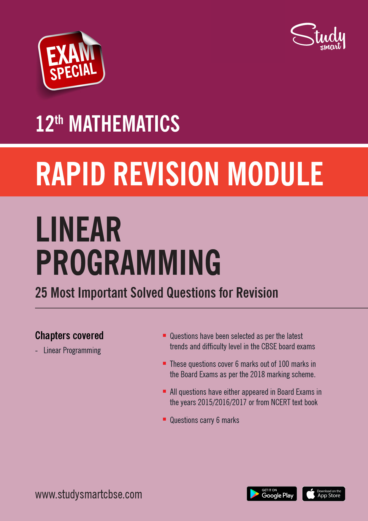CBSE Class 12th Linear Programming - 25 Most Important Questions with Solutions (2025 - 2026)