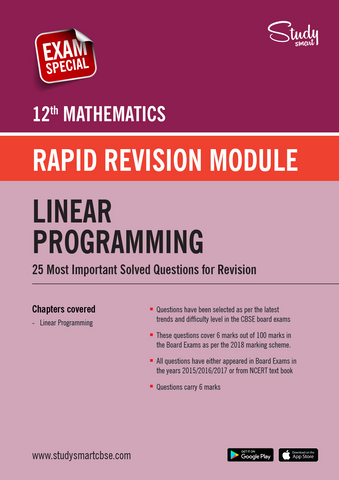CBSE Class 12th Linear Programming - 25 Most Important Questions with Solutions (2023 - 2024)
