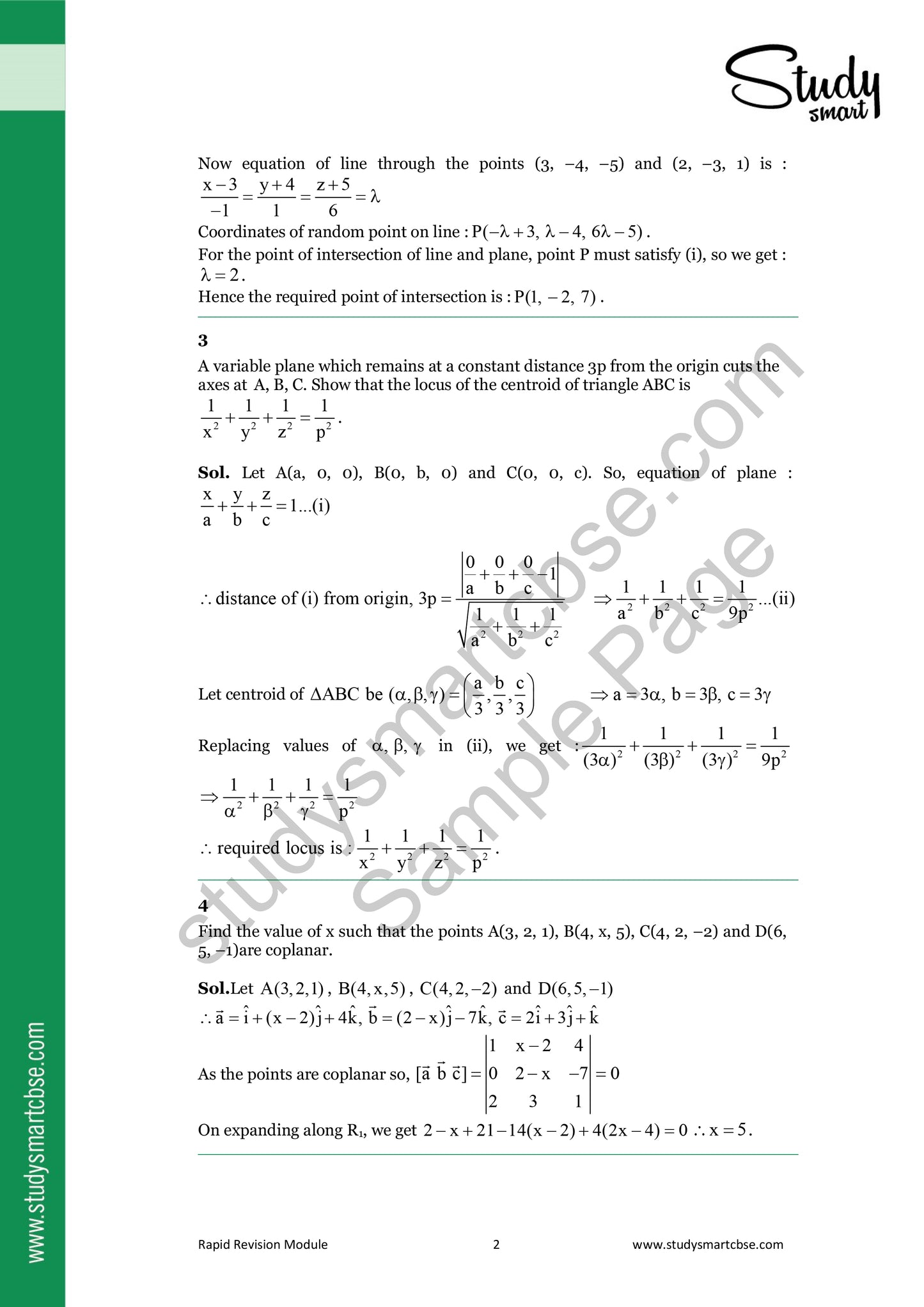 CBSE Class 12th Maths Vectors and 3D Geometry - 50 Most Important Questions with Solutions (2025 - 2026)