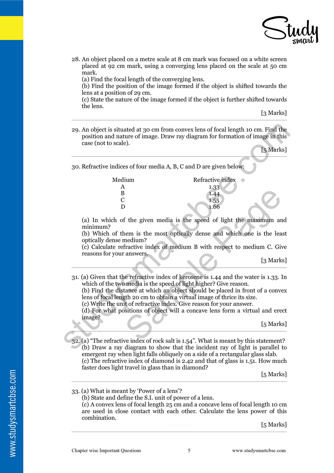 Class 10 Science Chapter 9 Light Reflection and Refraction Most ...