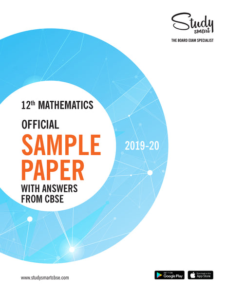 Class 12th Maths Official Sample Paper With Answers from CBSE for 2019-20